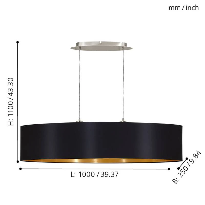 EGLO Suspension Maserlo III 8 EGLO Suspension Maserlo III – Image 6