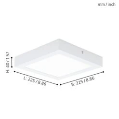 EGLO Plafonnier LED Fueva II -Eglo 1000032404 200623 10014000035 SKETCH DETAILS P000000001000032404 sketch