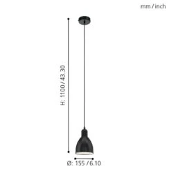 EGLO Suspension Priddy II -Eglo 1000110904 210610 06200500036 DETAILS P000000001000110904