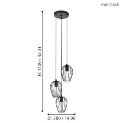 EGLO Suspension Newtown 11 EGLO Suspension Newtown -Eglo 1000110918 210610 06200500043 DETAILS P000000001000110918