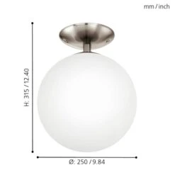 EGLO Plafonnier Rondo Opal -Eglo 1000110999 210610 06200600053 DETAILS P000000001000110999