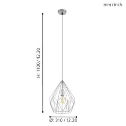 EGLO Suspension Carlton -Eglo 1000130657 200623 10014400160 SKETCH DETAILS P000000001000130657 sketch