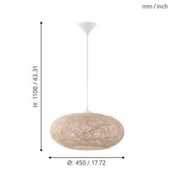 EGLO Suspension Campilo 29 EGLO Suspension Campilo -Eglo 1000137307 220204 130130000500 SKETCH DETAILS P000000001000137307 sketch