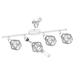 EGLO Plafonnier Zapata -Eglo 1000196539 210610 06202600224 DETAILS P000000001000196539