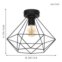 EGLO Plafonnier Tarbes -Eglo 1000196675 210610 06202600229 DETAILS P000000001000196675