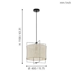 EGLO Suspension Bridekirk II 9 EGLO Suspension Bridekirk II -Eglo 1000201764 210610 06202900265 DETAILS P000000001000201764