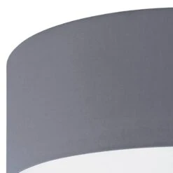 EGLO Plafonnier Pasteri -Eglo deckenleuchte pasteri ii webstoff glas 3 flammig matt blaugrau 4977956