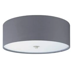 EGLO Plafonnier Pasteri -Eglo deckenleuchte pasteri ii webstoff glas 3 flammig matt blaugrau 4977960