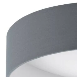 EGLO Plafonnier LED Palomaro -Eglo led deckenleuchte palomaro webstoff kunststoff 1 flammig 32 matt blaugrau 4976616