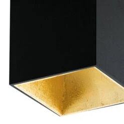 EGLO Plafonnier LED Polasso I 11 EGLO Plafonnier LED Polasso I -Eglo led deckenleuchte polasso i aluminium kunststoff 1 flammig schwarz gold 4572908