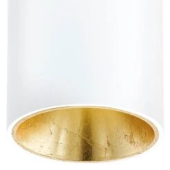EGLO Plafonnier LED Polasso V -Eglo led deckenleuchte polasso v aluminium kunststoff 1 flammig weiss gold 4572928