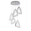 EGLO Suspension LED Amonde -Eglo led pendelleuchte amonde kunststoff aluguss 5 flammig 4234920