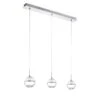 EGLO Suspension LED Montefio III 1 EGLO Suspension LED Montefio III -Eglo led pendelleuchte montefio kristallglas stahl 3 flammig 4234404