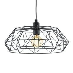 EGLO Suspension Carlton IV -Eglo pendelleuchte carlton iv stahl 1 flammig schwarz 4975792