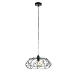 EGLO Suspension Carlton IV -Eglo pendelleuchte carlton iv stahl 1 flammig schwarz 4975796