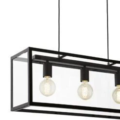 EGLO Suspension Charterhouse -Eglo pendelleuchte charterhouse glas stahl 3 flammig 4572548