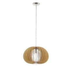 EGLO Suspension Cossano IV -Eglo pendelleuchte cossano iv holz stahl 1 flammig 45 4977020