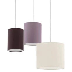 EGLO Suspension Tombolo -Eglo pendelleuchte tombolo webstoff stahl 3 flammig 4572680