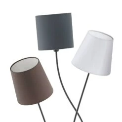 EGLO Lampadaire Maronda -Eglo stehleuchte maronda webstoff stahl 3 flammig 4977988