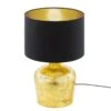 EGLO Lampe Manalba -Eglo tischleuchte manalba mischgewebe stahl 1 flammig 38 schwarz gold 4235016